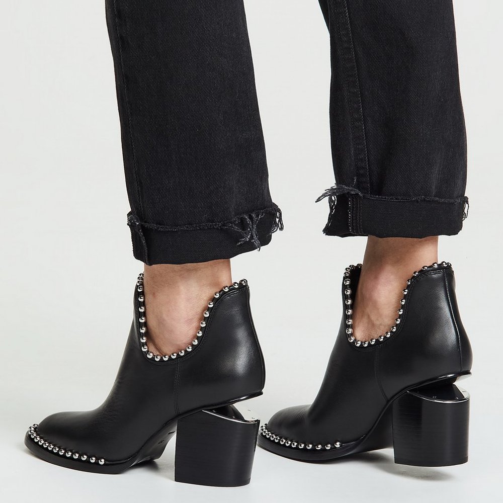 New ALEXANDER WANG Gabi Studded Booties - Picture 2 of 13